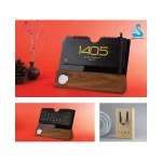 51103 تقویم رومیزی چوب گردو