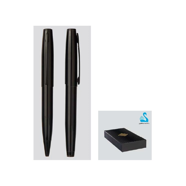 51411 51411 ست خودکار و روان نویس مشکی براق - Image 1